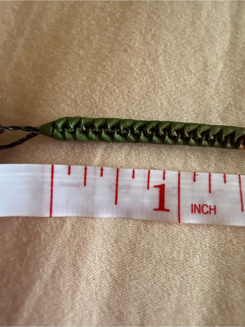 Handwoven Multicolor Green Red Yellow Leather Cord Bracelet Handmade from Mexico